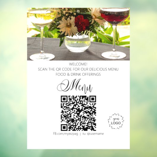 Autocollant Pour Fenêtre *~* Logo QR de téléchargement de Pâques pour resta (Feuille 3)