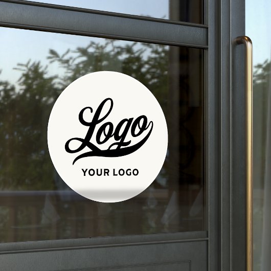 Autocollant Pour Fenêtre Logo sur Off White Circle Simple Business Company