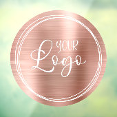 Autocollant Pour Fenêtre Logo sur trois bagues blanches avec huile Rose en (Feuille 3)