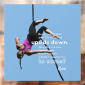 Autocollant Pour Fenêtre L'optimisme face au changement bleu (Feuille 2)