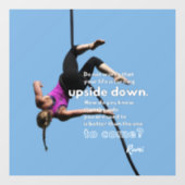 Autocollant Pour Fenêtre L'optimisme face au changement bleu (Feuille)