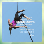 Autocollant Pour Fenêtre L'optimisme face au changement bleu (Feuille 3)