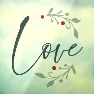 Autocollant Pour Fenêtre Love Christmas Window ou Wall Cling