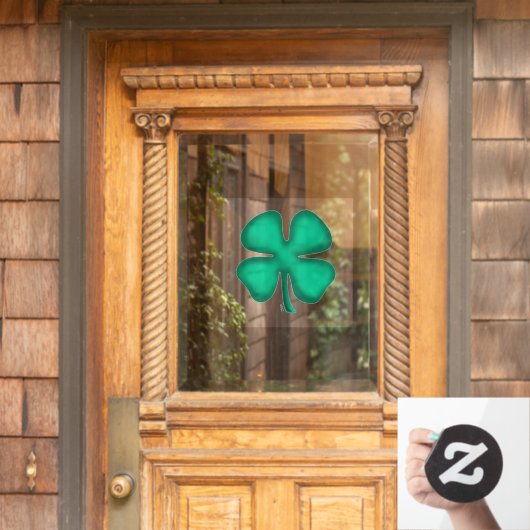Autocollant Pour Fenêtre Lucky 4 Leaf Irlandais Clover fenêtre agrafe bâton (Porte d'accueil)