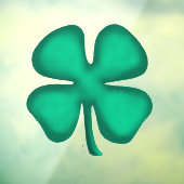 Autocollant Pour Fenêtre Lucky 4 Leaf Irlandais Clover fenêtre agrafe bâton (Feuille 3)