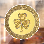 Autocollant Pour Fenêtre Lucky Irish Shamrock Gold Coin (Feuille 2)