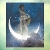 Autocollant Pour Fenêtre Luna Goddess at Night Scattering Stars (Feuille 3)