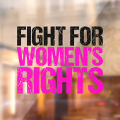 Autocollant Pour Fenêtre Lutte pour les droits des femmes féministe (Feuille 2)