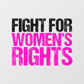 Autocollant Pour Fenêtre Lutte pour les droits des femmes féministe (Feuille)
