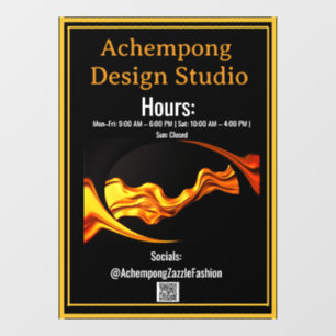 Autocollant Pour Fenêtre Luxure Facile à Appliquer : Magasin Achempong sans