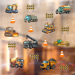 Autocollant Pour Fenêtre Machinerie de construction