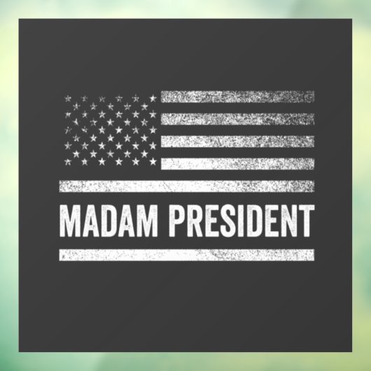 Autocollant Pour Fenêtre Madame la Présidente Harris Walz Élection américai (Feuille 3)