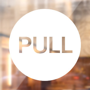 Autocollant Pour Fenêtre Magasin d'affaires PULL Blanc Moderne Porte