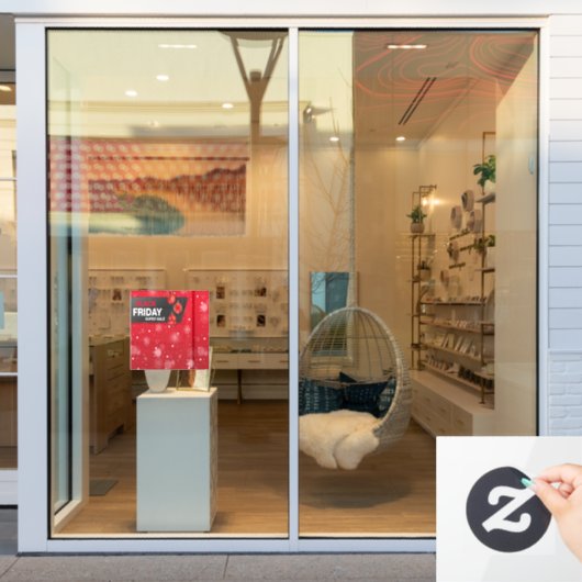 Autocollant Pour Fenêtre Magasin de vente Black Friday (Vitrine du magasin)