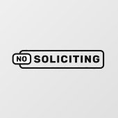 Autocollant Pour Fenêtre Magasin de vente sans sollicitation (Feuille)