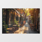 Autocollant Pour Fenêtre Magnifique café français (Feuille)