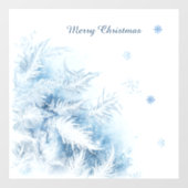 Autocollant Pour Fenêtre Magnifique gelée de Noël d'hiver (Feuille)