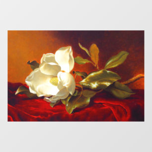 Autocollant Pour Fenêtre Magnolia sur Red Velvet Martin Johnson Heade