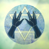 Autocollant Pour Fenêtre Mains du Kohanim (Feuille 3)