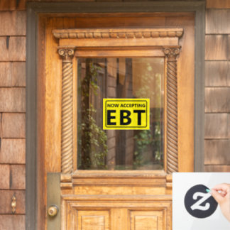 Autocollant Pour Fenêtre Maintenant acceptant la boutique de proximité EBT