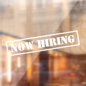 Autocollant Pour Fenêtre Maintenant, Embauche Entreprise Professionnelle Pe (Feuille 2)