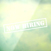 Autocollant Pour Fenêtre Maintenant, Embauche Entreprise Professionnelle Pe (Feuille 3)