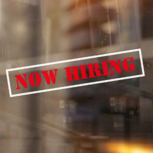 Autocollant Pour Fenêtre Maintenant, Embauche Entreprise Professionnelle Si