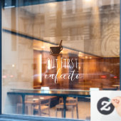 Autocollant Pour Fenêtre Mais Premier Cafecito Café Mug Cubain Espresso (Fenêtre de café)