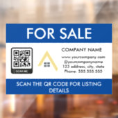 Autocollant Pour Fenêtre Maison à vendre Code QR Logo d'entreprise (Feuille 2)