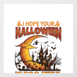 Autocollant Pour Fenêtre Maison Hantée Halloween Boo Tiful Croissant de Lun