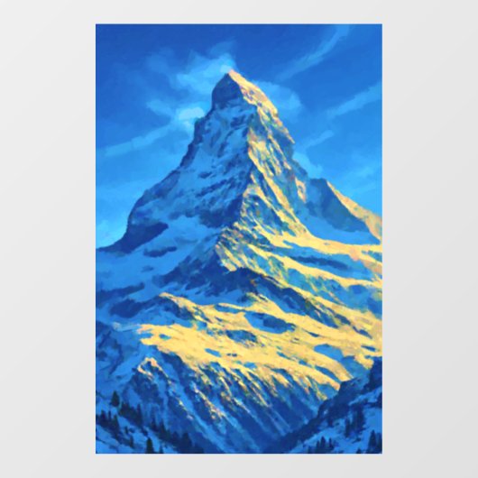 Autocollant Pour Fenêtre Majestic Matterhorn (Feuille)