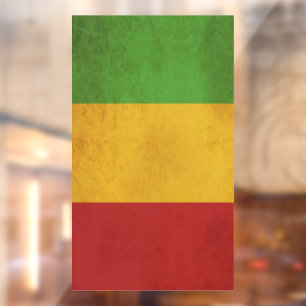 Autocollant Pour Fenêtre Mali - Drapeau Vintage