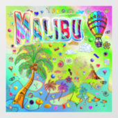 Autocollant Pour Fenêtre Malibu Timeless Melody Window Cling (Feuille)