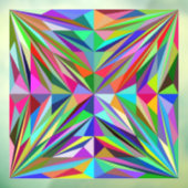 Autocollant Pour Fenêtre Mandala Abstrait (Feuille 3)