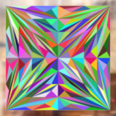 Autocollant Pour Fenêtre Mandala Abstrait (Feuille 2)