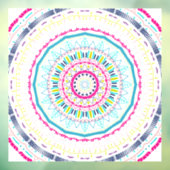 Autocollant Pour Fenêtre mandala coloré (Feuille 3)