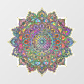 Autocollant Pour Fenêtre Mandala Inde Style 1 (Feuille)