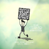 Autocollant Pour Fenêtre Mangeons le code QR (Feuille 3)