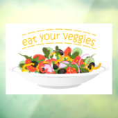 Autocollant Pour Fenêtre Mangez vos Légumes Citer salade fraîche mélange bo (Feuille 3)