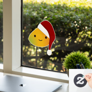 Autocollant Pour Fenêtre Mango de Noël de Kawaii