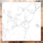 Autocollant Pour Fenêtre Marbre Blanc (Feuille 2)