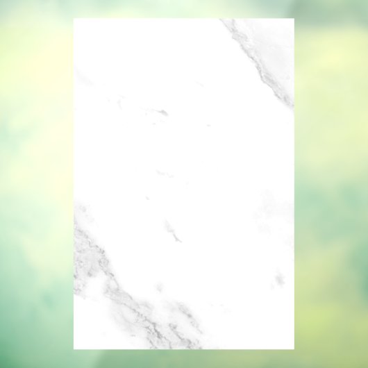 Autocollant Pour Fenêtre Marbre Blanc (Feuille 3)