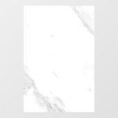Autocollant Pour Fenêtre Marbre Blanc (Feuille)