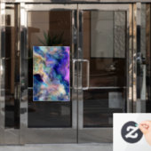 Autocollant Pour Fenêtre Marbre coloré (Porte de bureau)