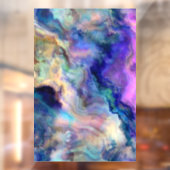 Autocollant Pour Fenêtre Marbre coloré (Feuille 2)