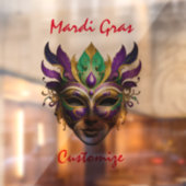 Autocollant Pour Fenêtre Mardi Gras Masque Thunder_Cove (Feuille 2)