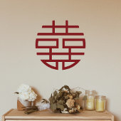 Autocollant Pour Fenêtre Mariage chinois classique Red Double Xi