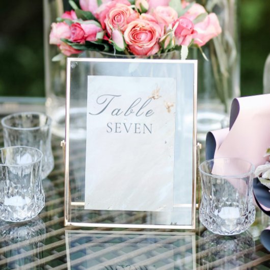 Autocollant Pour Fenêtre Mariage élégant blanc Doves Numéro de table