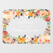 Autocollant Pour Fenêtre Mariage floral automne (Feuille)