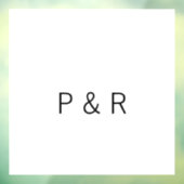 Autocollant Pour Fenêtre Mariage partenaire romantique ajouter une lettre i (Feuille 3)